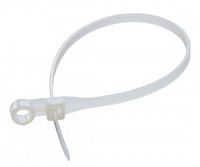 TCV-100, Стяжка кабельная с монтажным отверстием (ALC-110S), KSS, Dmax=25mm, 2,5х100mm, Нейлон 6.6, Белый, -40...85°С