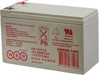 GP1272 F2, Аккумулятор для ИБП, WBR, 12V, 7.2Ah, 28W, AGM, 151х65х100mm