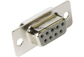 09 67 209 4704, Соединители D-Sub, HARTING, 9P, 2Row, PBT