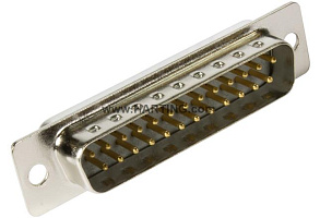 09 67 225 5604, Соединители D-Sub, HARTING, 25P, 2Row, 2,77мм., PBT