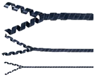 0819 0005 010, Pliospire PE6 спиральнй шланг, SES-STERLING, Ø5/20mm, черный