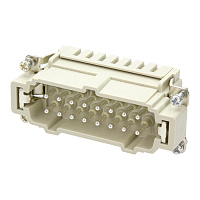 09 33 016 2616, Вилки 16ЕS клемм., HARTING, серый