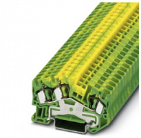 3031678, Клемма защитного провода - STS 4-TWIN-PE, PHOENIX, 0.08-6mm², Желто-зеленый