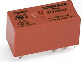 9-1393239-5, (RT314012), Реле электромеханическое, TE/TYCO/AMP, 250V, 16A, 12VDC