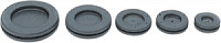 0258 0355 010, DG21, Заглушка мембранная, хлоропрен (CR), SES-STERLING, Ø35mm, Ømin=21mm, H=8mm, черный, -30...90°С
