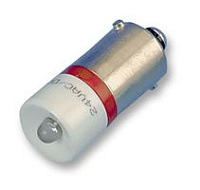 18606230, Светодиодная лампа, CML, BA9s, красный, 230V
